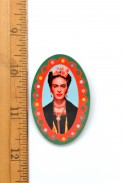 Oval Frida Kahlo Pin
